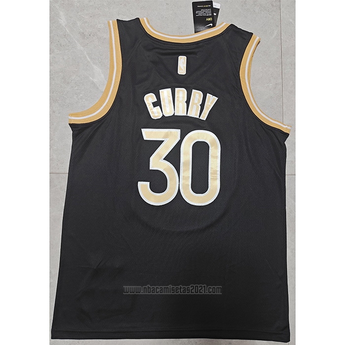 Camiseta Golden State Warriors Stephen Curry #30 Select Series Oro Negro